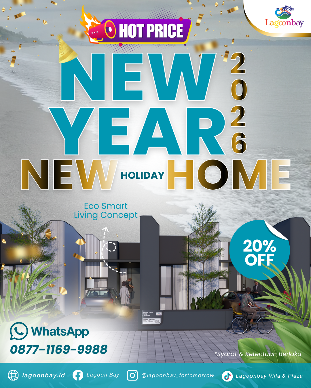 Promo New Year 2026 Lagoonbay New Holiday Home Diskon 20%